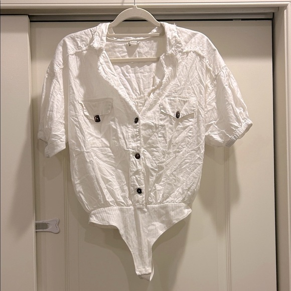 Free People Intimately So-Fari White Bodysuit - Picture 2 of 5